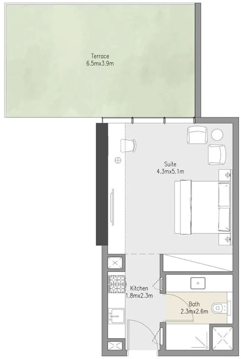 Studio floor plan