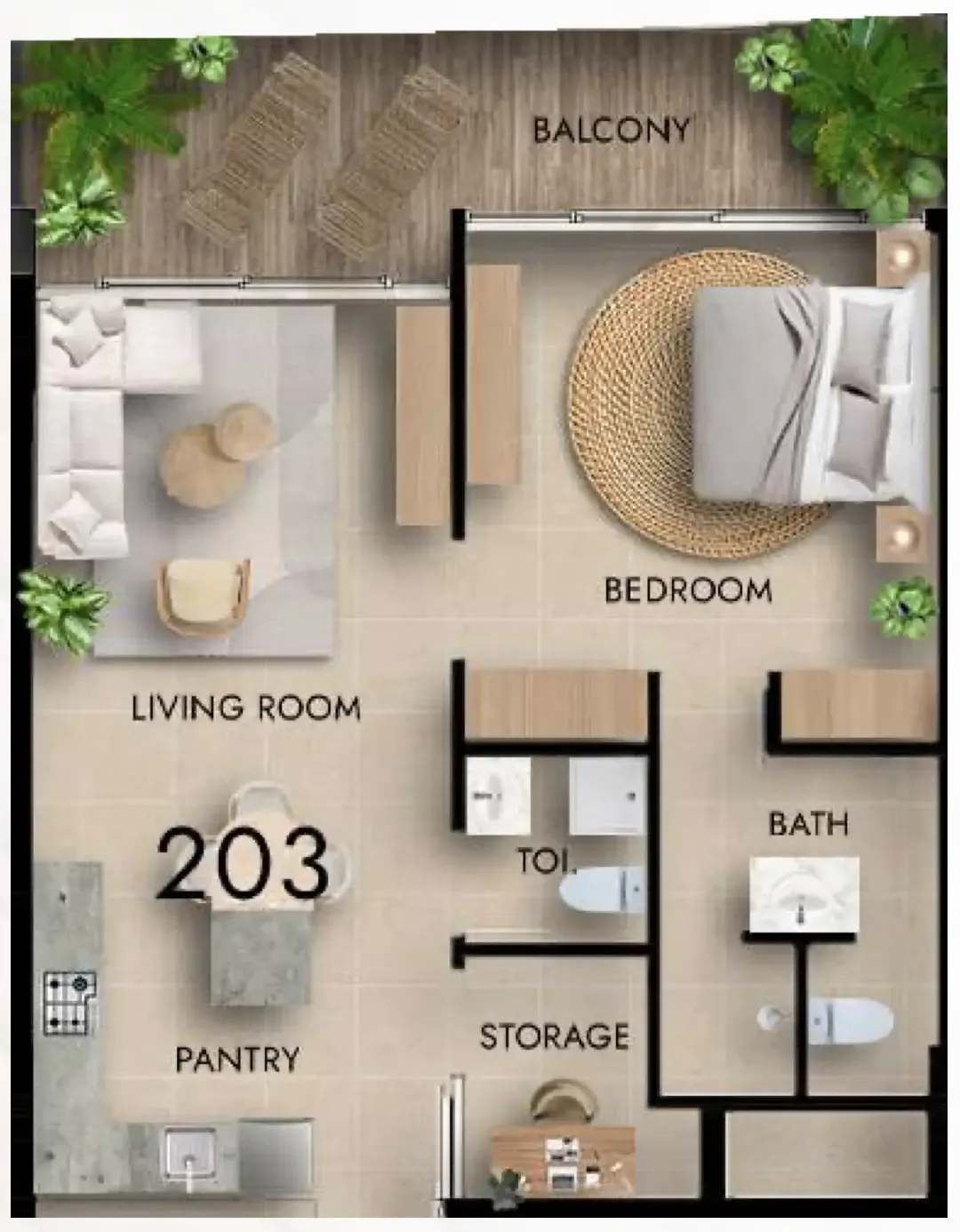 1BR Layout