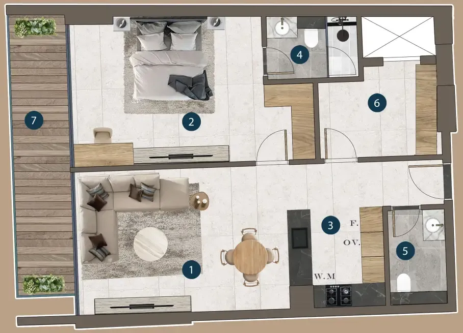 1BR Layout