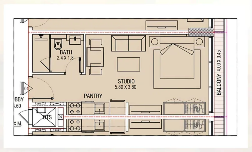 Studio floor plan