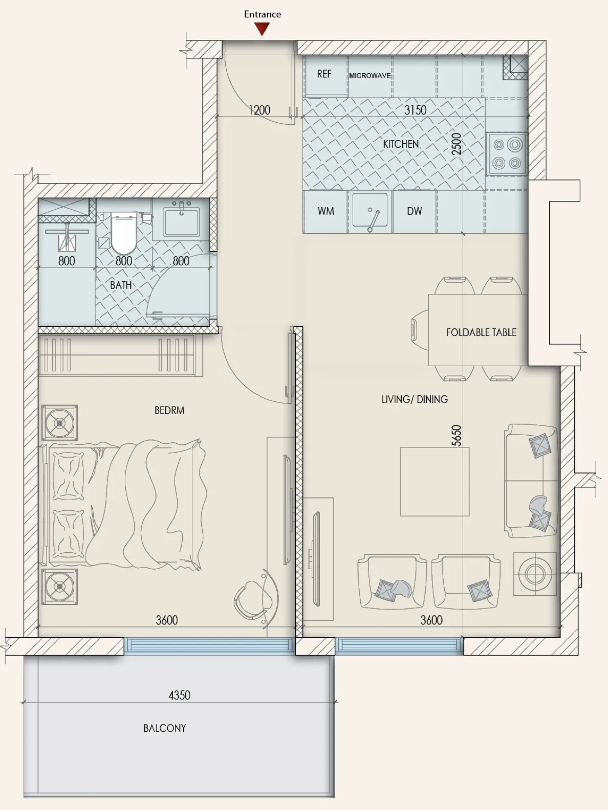1BR Layout