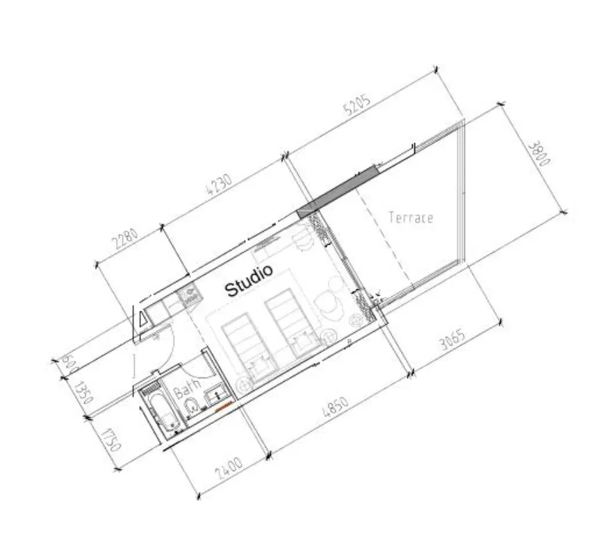 Studio floor plan