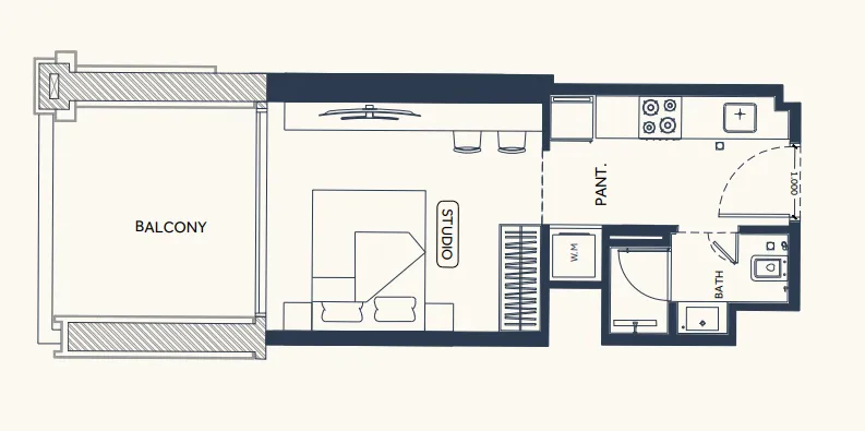 Studio floor plan