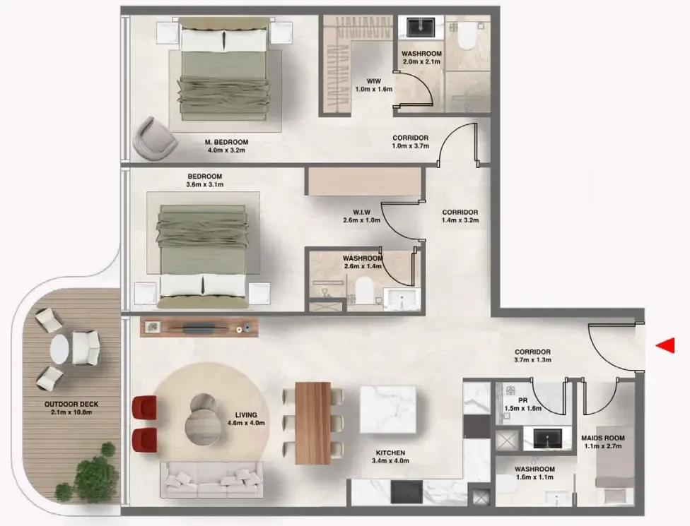 2BR Layout
