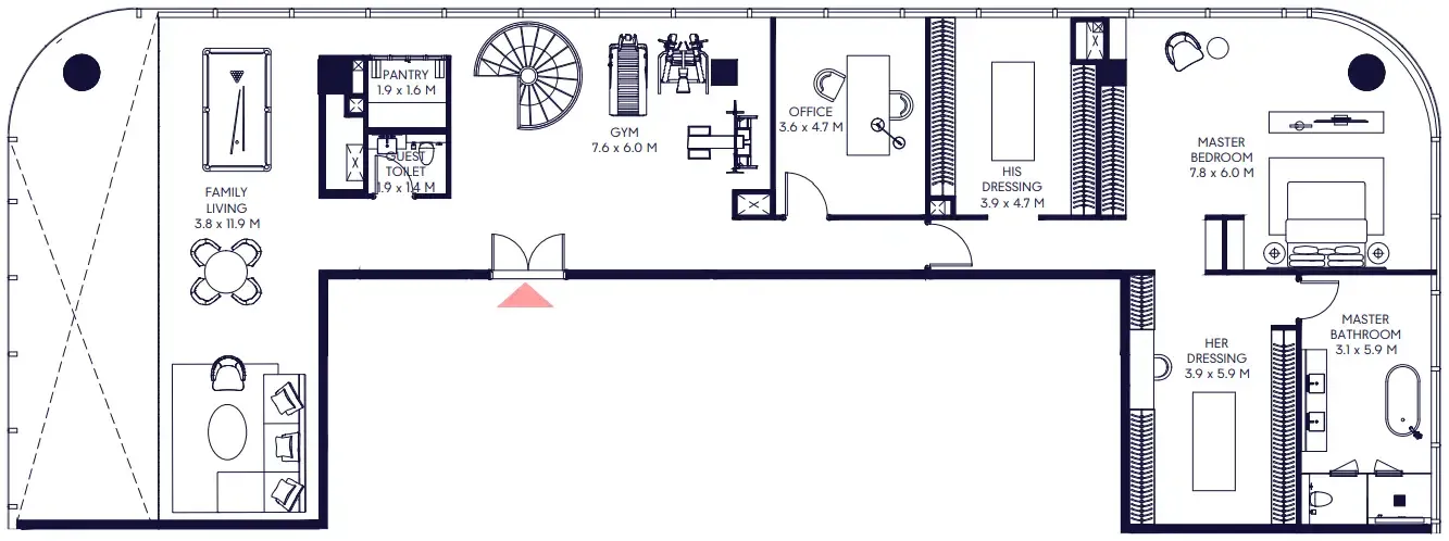 Inaura Hotels & Residences Downtown — floor plan