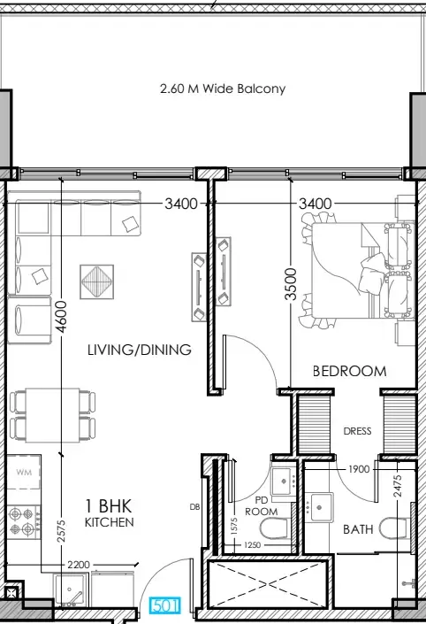 Dugasta Al Haseen Residences 5 floor plan