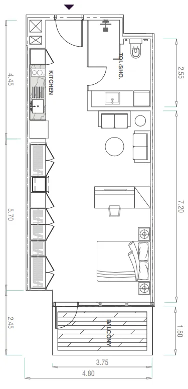 Studio floor plan