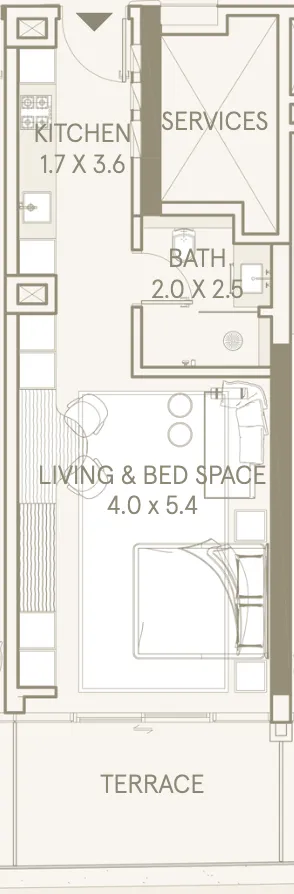 Studio floor plan