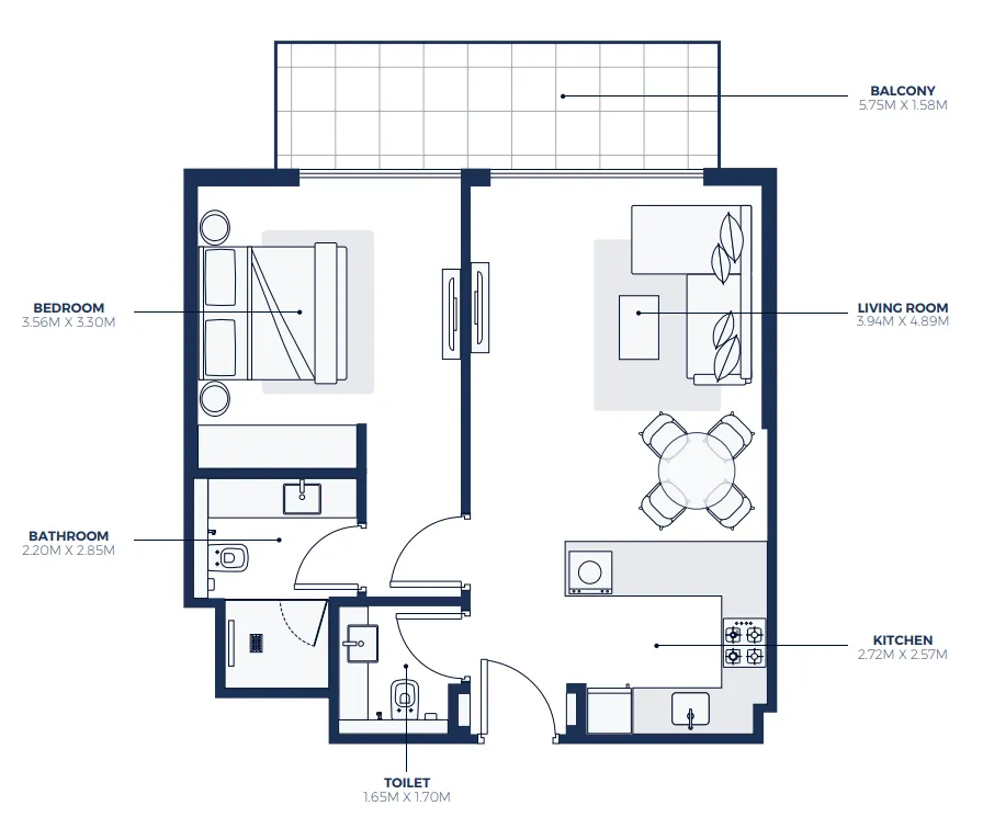 1 bed