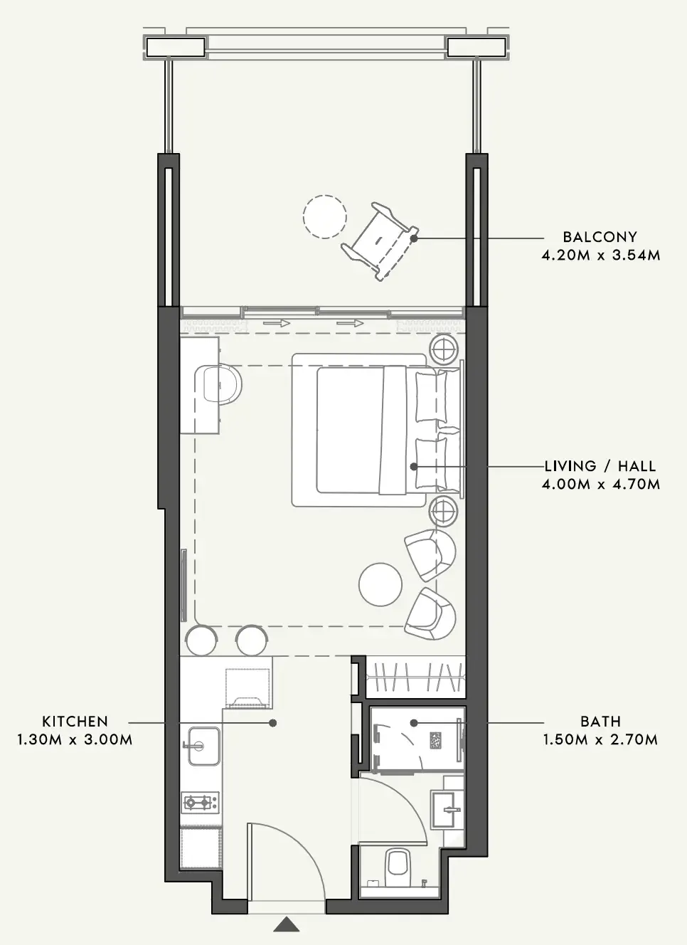 Studio floor plan