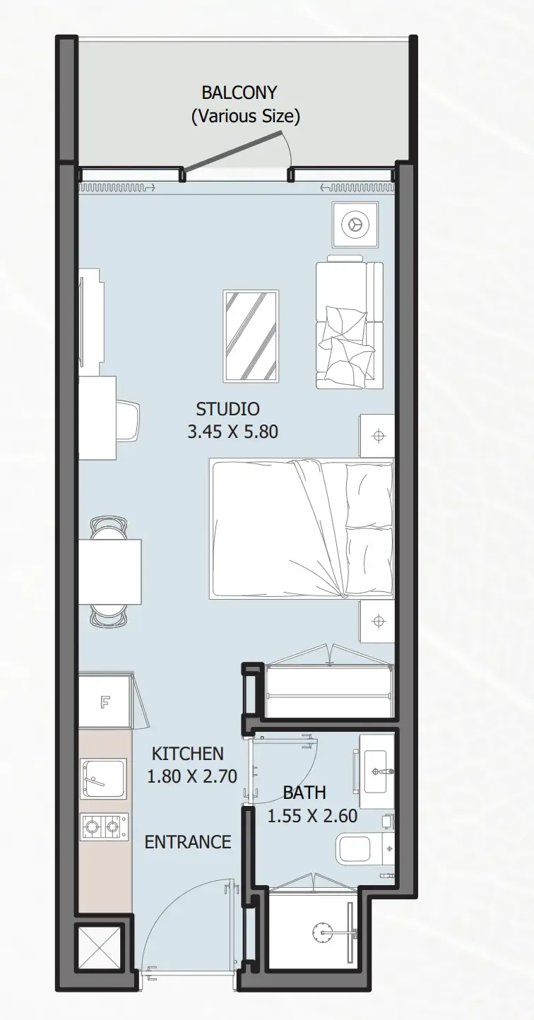 Studio floor plan