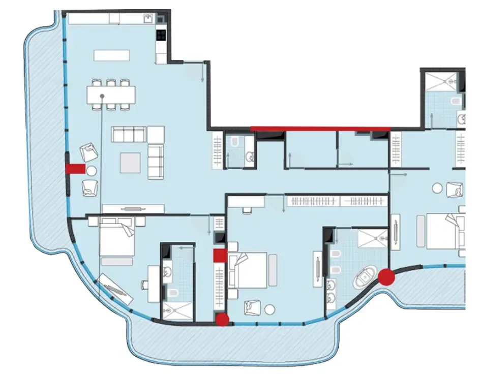 3 bedrooms floor plan