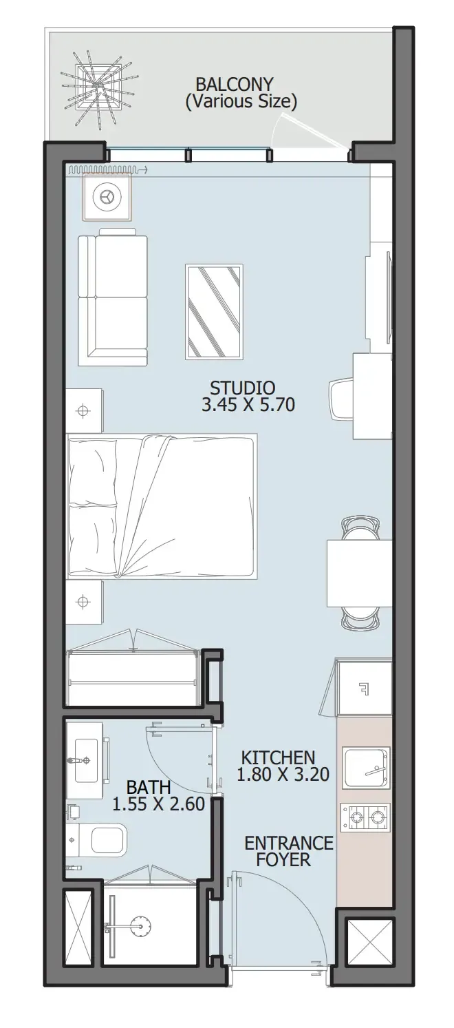 Studio floor plan