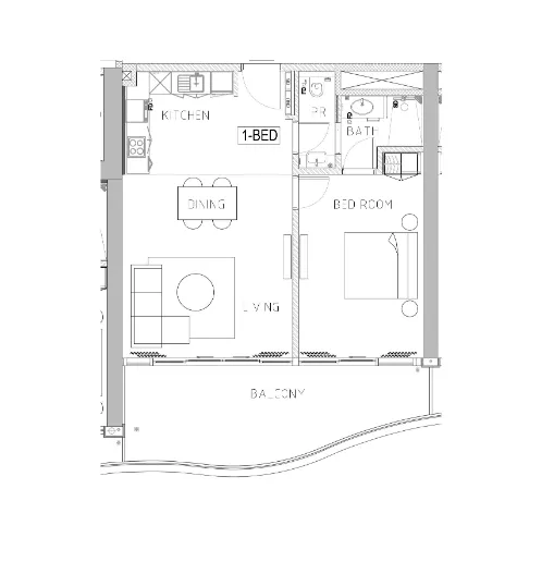 1 bed