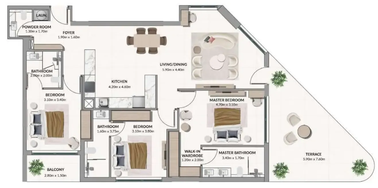 3BR Layout