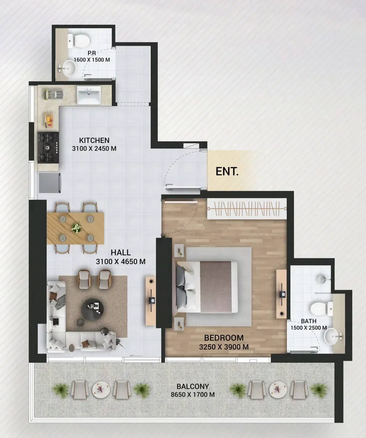 1BR Layout