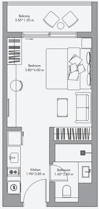 0BR Layout