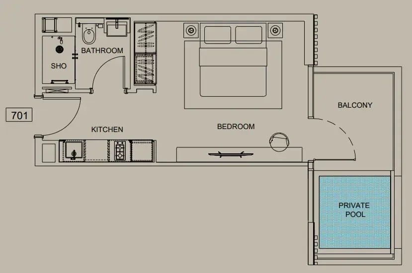 Studio floor plan