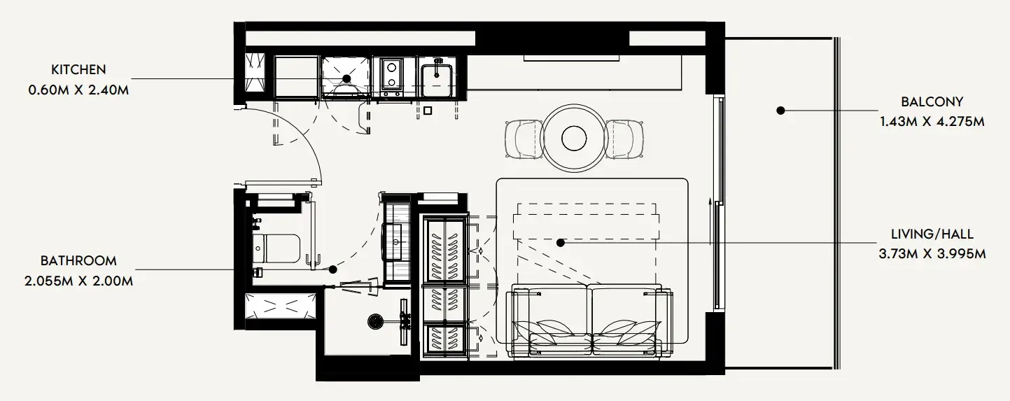 Studio floor plan
