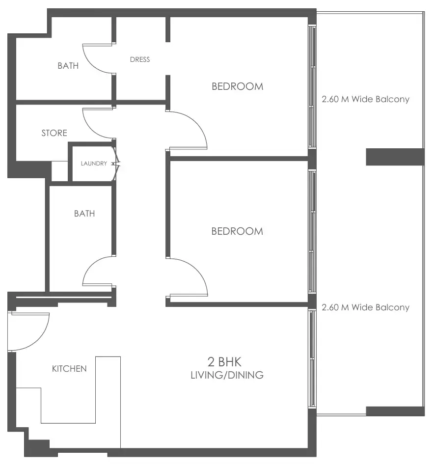 Dugasta Al Haseen Residences 5 floor plan
