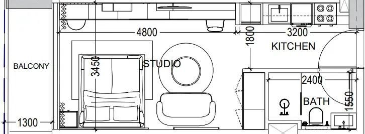 Studio floor plan