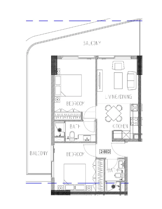 2 bed
