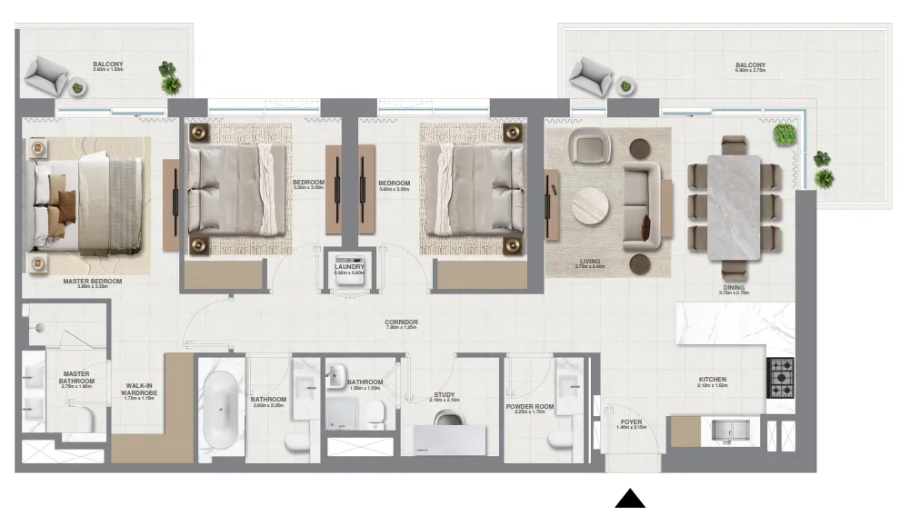 3 bed