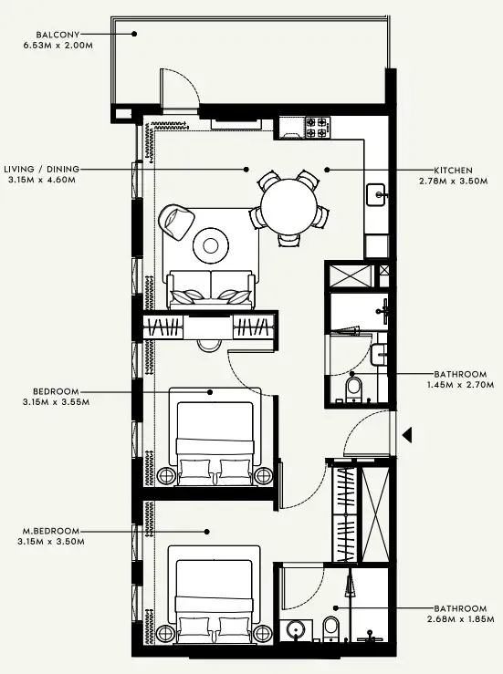 2BR Layout