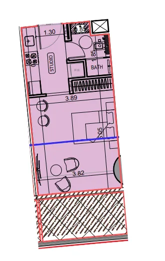Studio floor plan