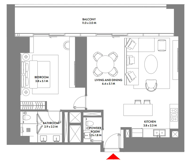 1BR Layout