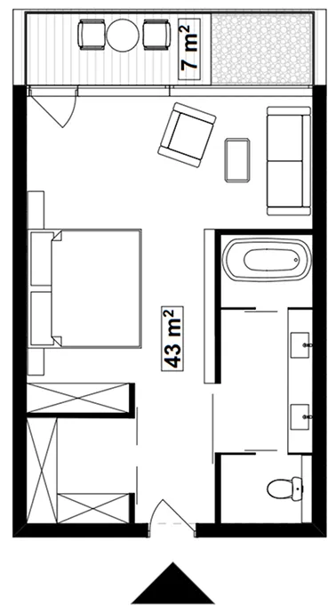1BR Layout