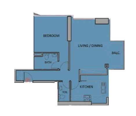 1 bed