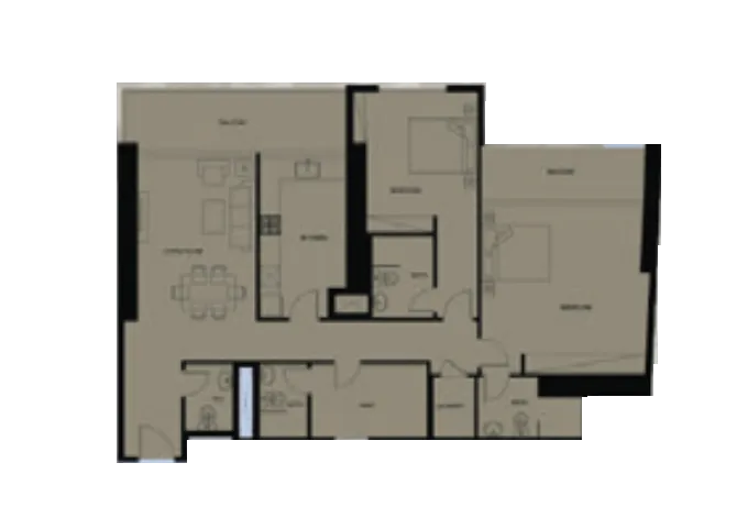2 bed