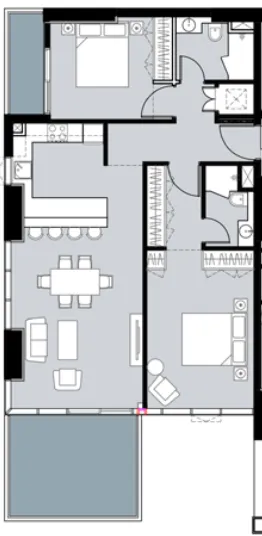 2 bed