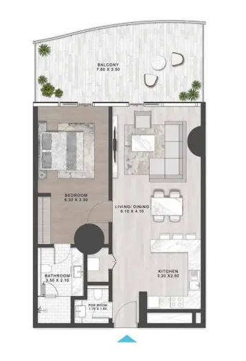 1 bed