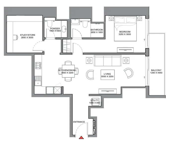 1 bed