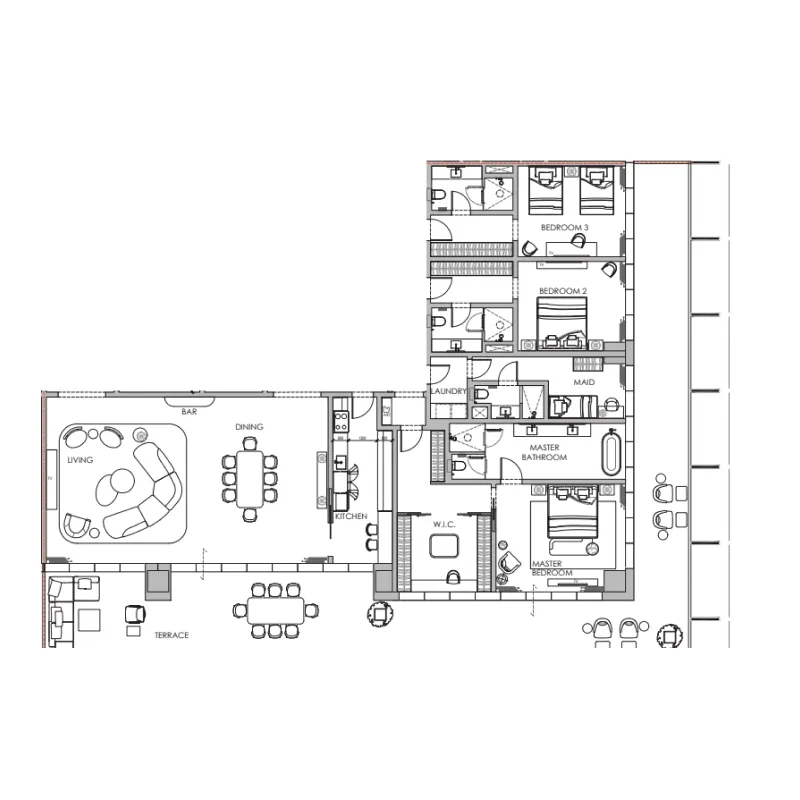 3 bed