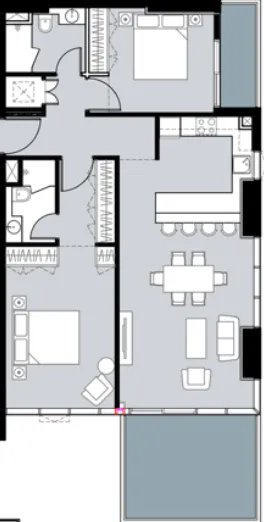 2 bed