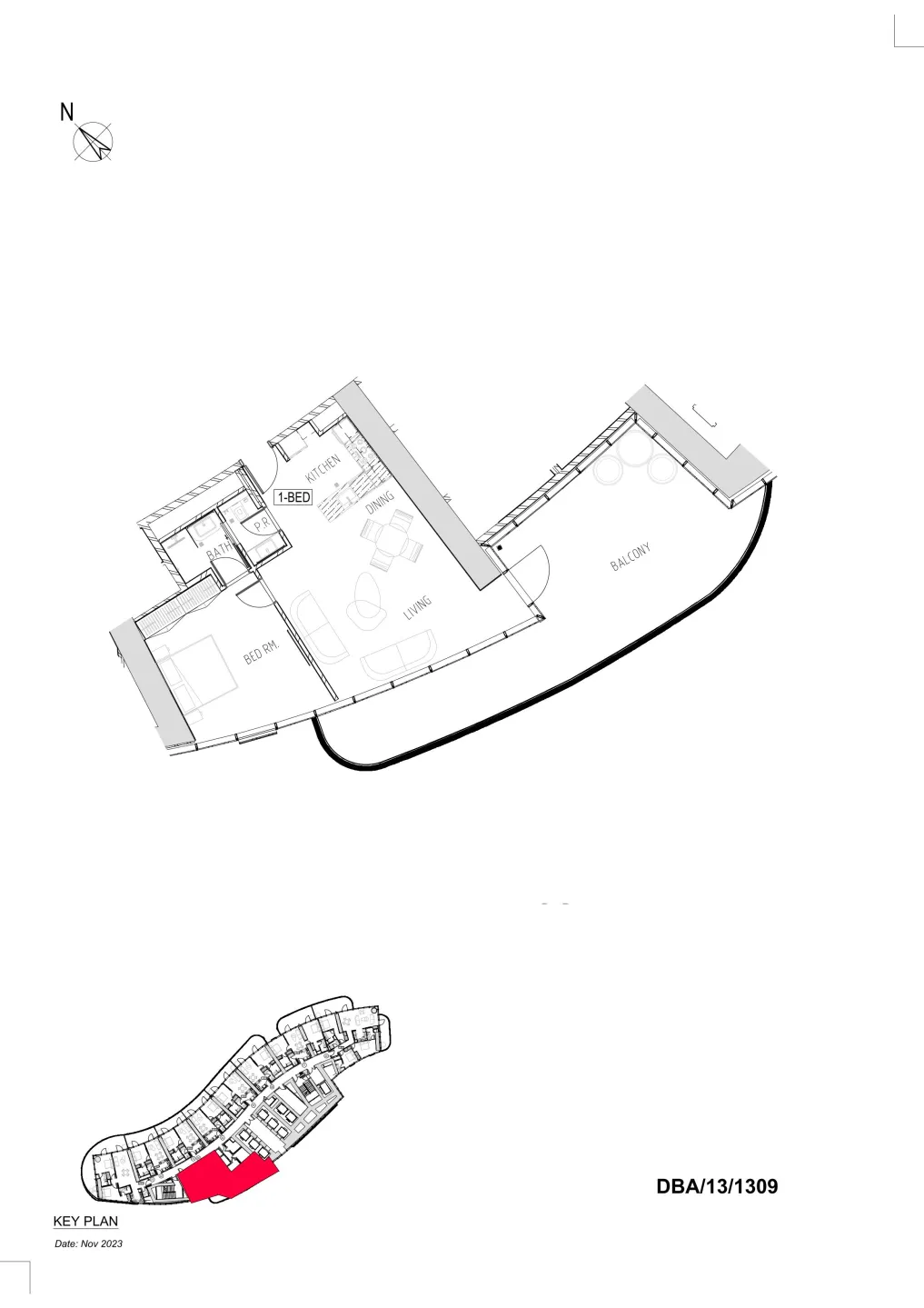 1 bed