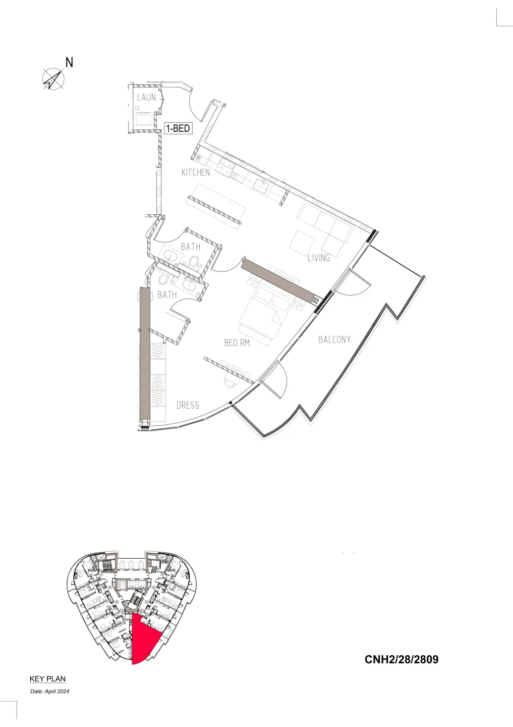1 bed