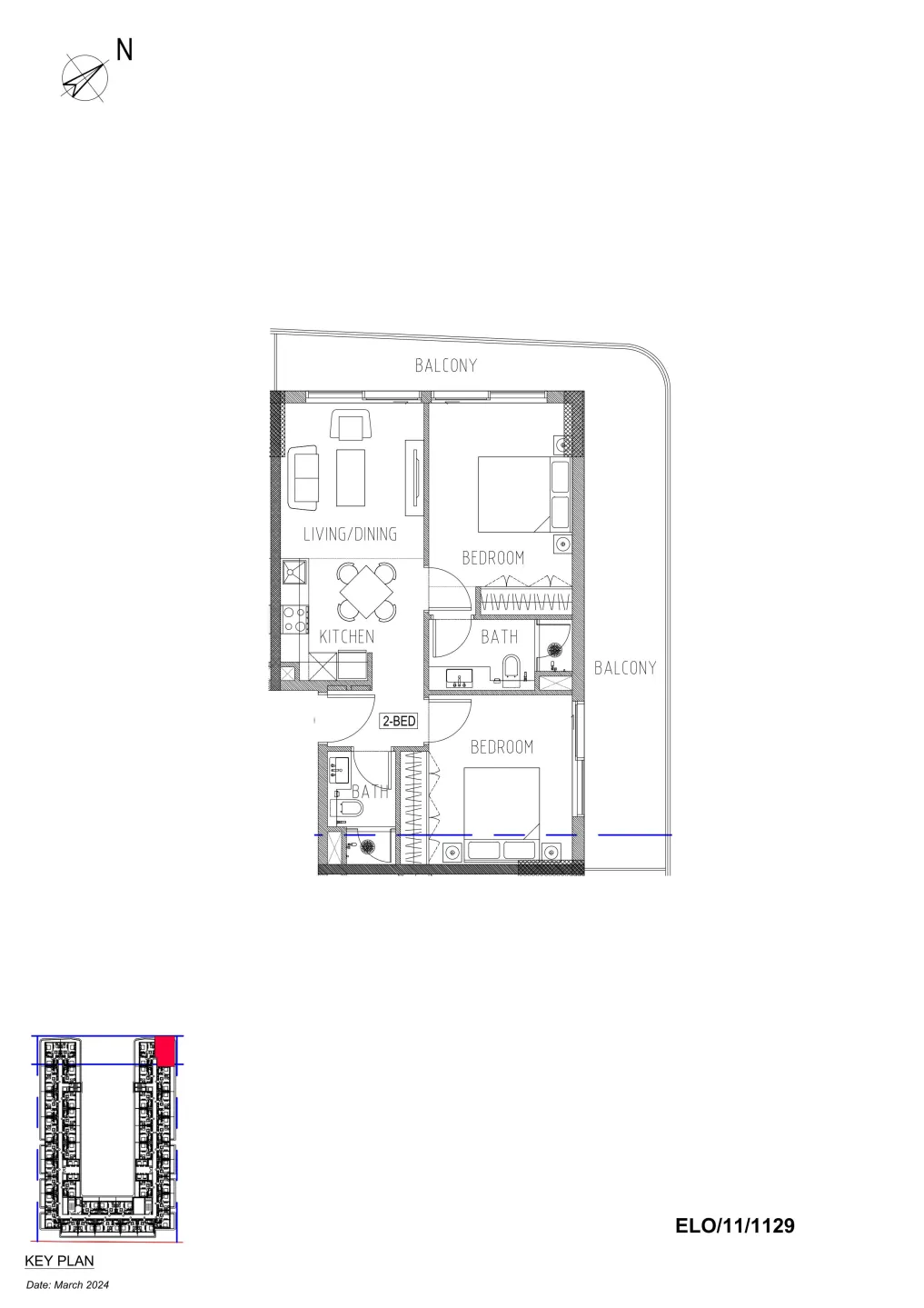 2 bed
