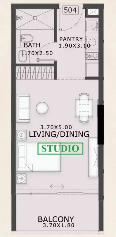 Studio floor plan