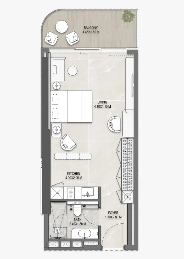 Studio floor plan