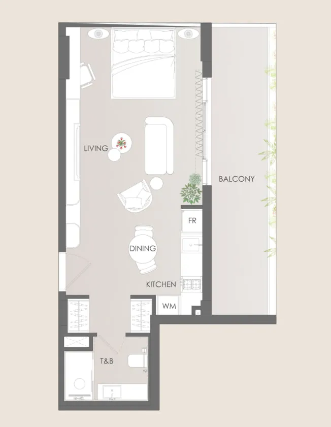 Studio floor plan