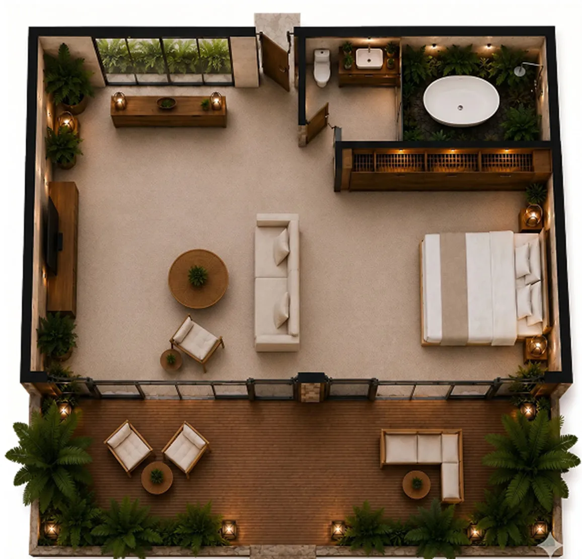 NOAH at Sumba — 1 Bedroom floor plan