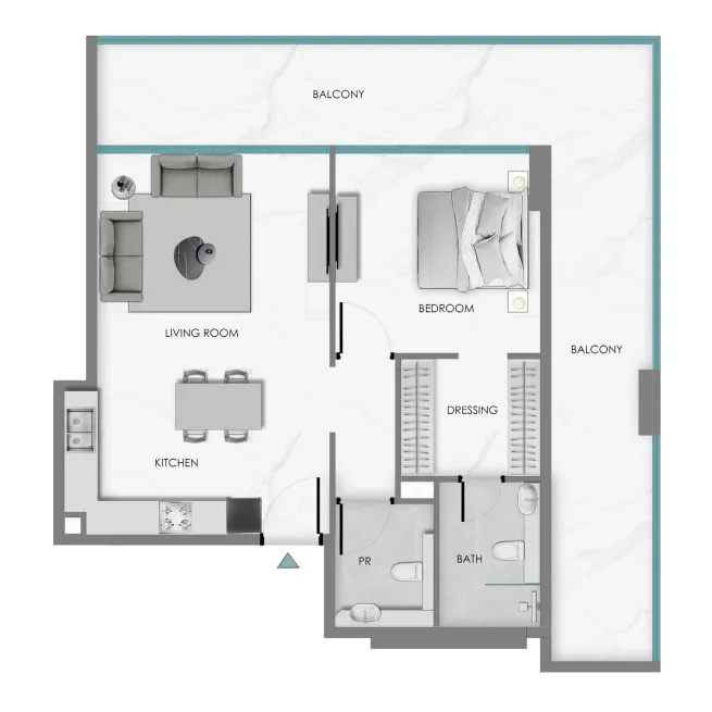 1 bed