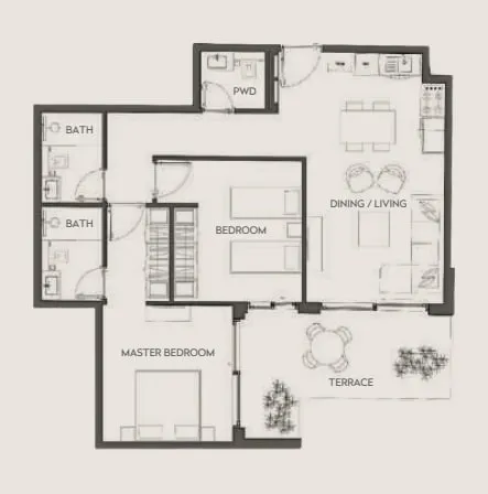 2BR Layout
