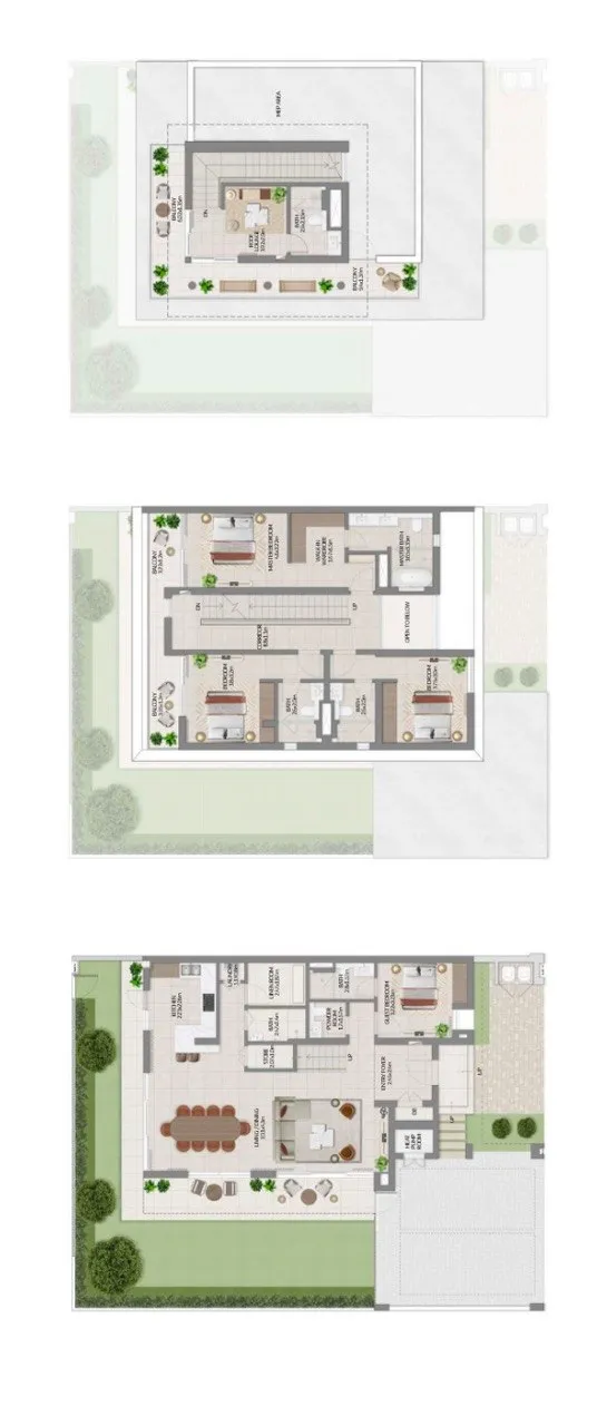 4-bedroom villa floor plan