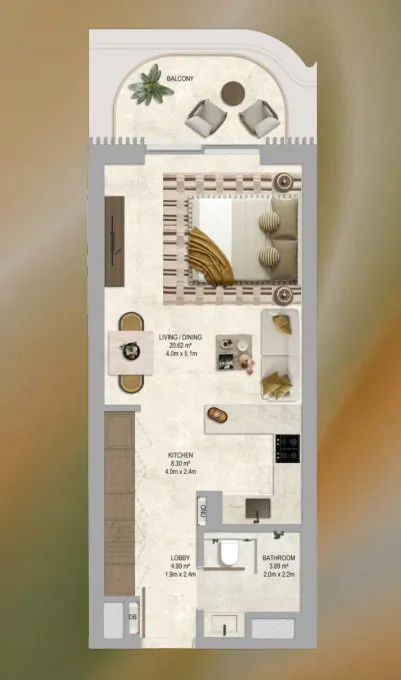 Studio floor plan