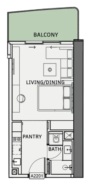 Studio floor plan